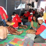 Ratusan Pengungsi Sinabung Mendapat Layanan Akupresur